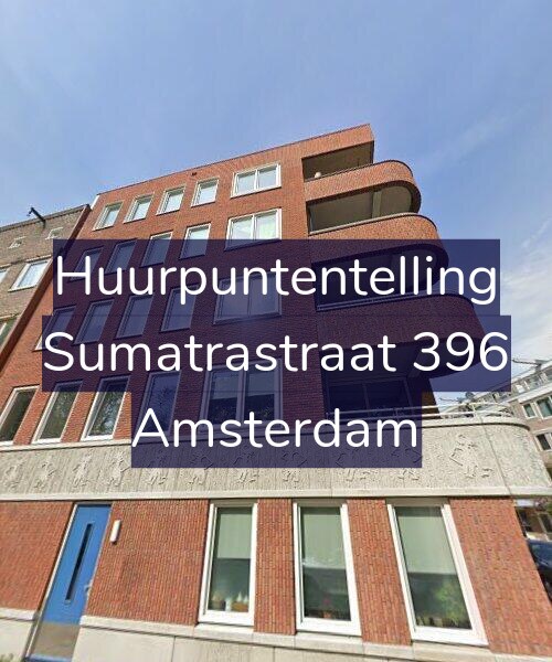 Foto gevel Huurpuntentelling voor Sumatrastraat 396, Amsterdam