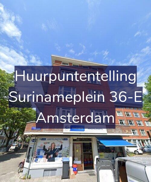Foto gevel Huurpuntentelling voor Surinameplein 36-E, Amsterdam