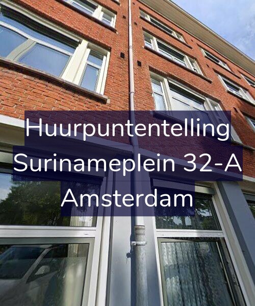 Foto gevel Huurpuntentelling voor Surinameplein 32-A, Amsterdam