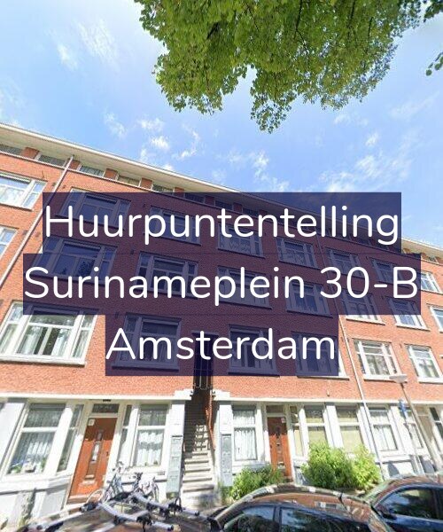 Foto gevel Huurpuntentelling voor Surinameplein 30-B, Amsterdam