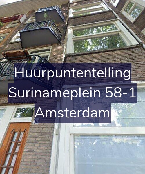 Foto gevel Huurpuntentelling voor Surinameplein 58-1, Amsterdam