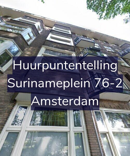 Foto gevel Huurpuntentelling voor Surinameplein 76-2, Amsterdam