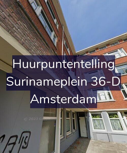 Foto gevel Huurpuntentelling voor Surinameplein 36-D, Amsterdam