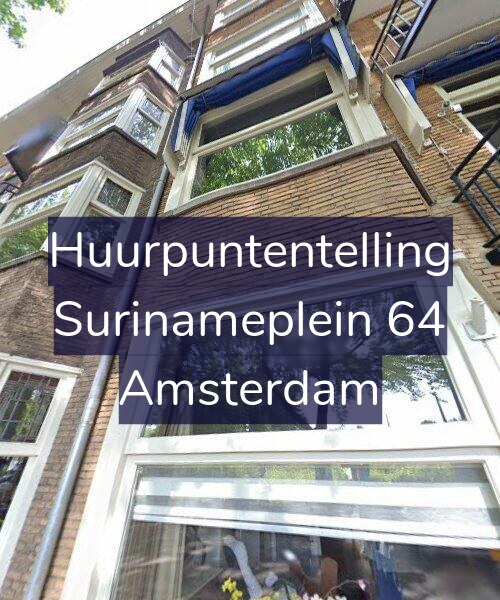 Foto gevel Huurpuntentelling voor Surinameplein 64, Amsterdam