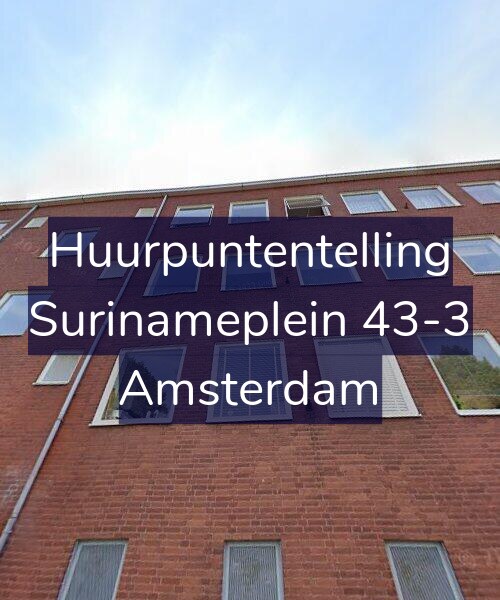 Foto gevel Huurpuntentelling voor Surinameplein 43-3, Amsterdam