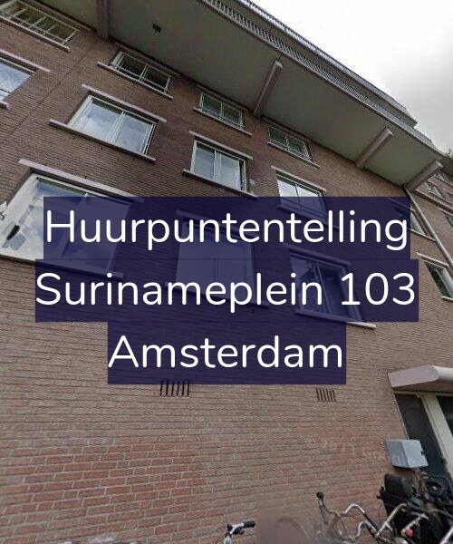Foto gevel Huurpuntentelling voor Surinameplein 103, Amsterdam