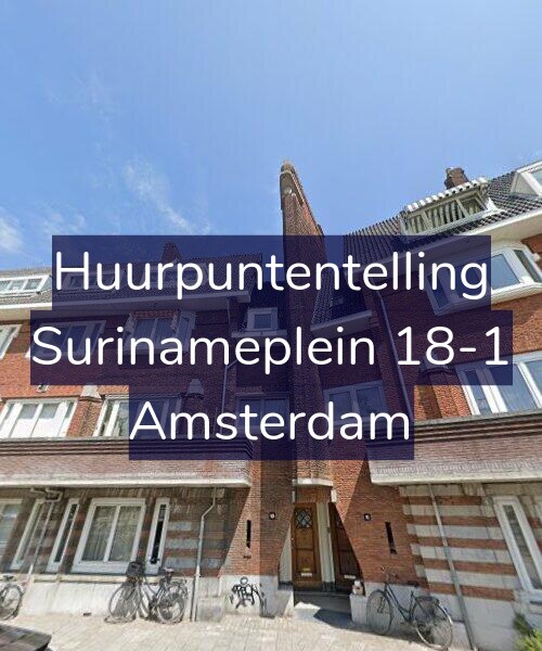 Foto gevel Huurpuntentelling voor Surinameplein 18-1, Amsterdam