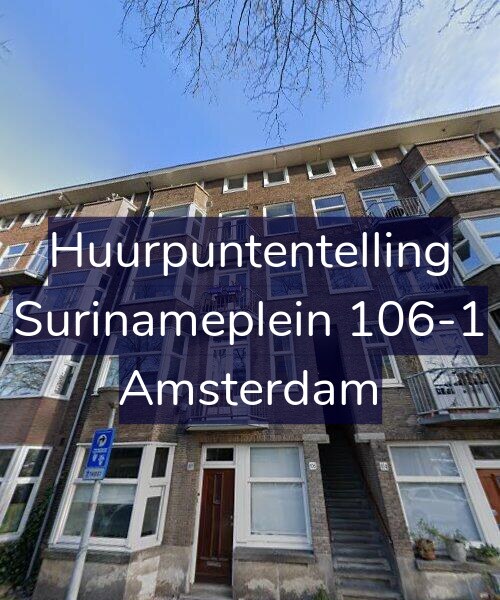 Foto gevel Huurpuntentelling voor Surinameplein 106-1, Amsterdam