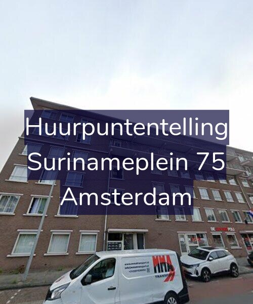 Foto gevel Huurpuntentelling voor Surinameplein 75, Amsterdam