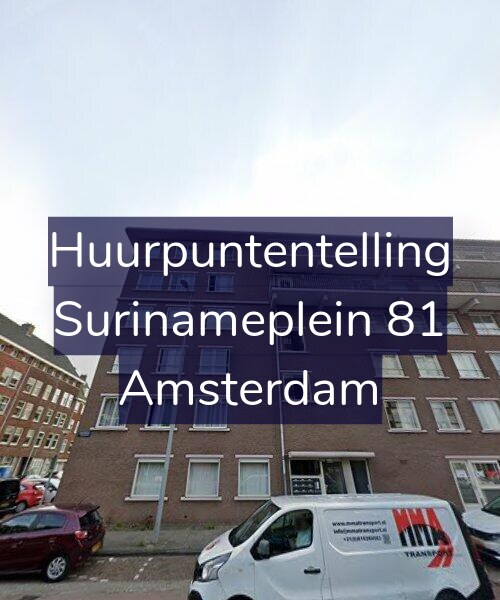 Foto gevel Huurpuntentelling voor Surinameplein 81, Amsterdam