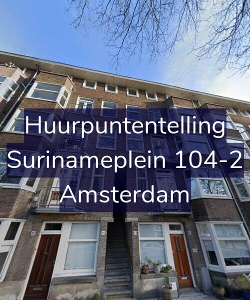 Foto gevel Huurpuntentelling voor Surinameplein 104-2, Amsterdam