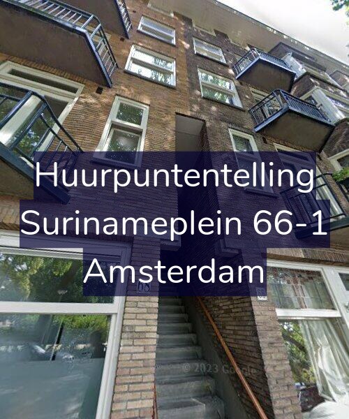 Foto gevel Huurpuntentelling voor Surinameplein 66-1, Amsterdam