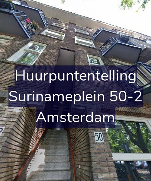 Foto gevel Huurpuntentelling voor Surinameplein 50-2, Amsterdam