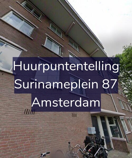 Foto gevel Huurpuntentelling voor Surinameplein 87, Amsterdam