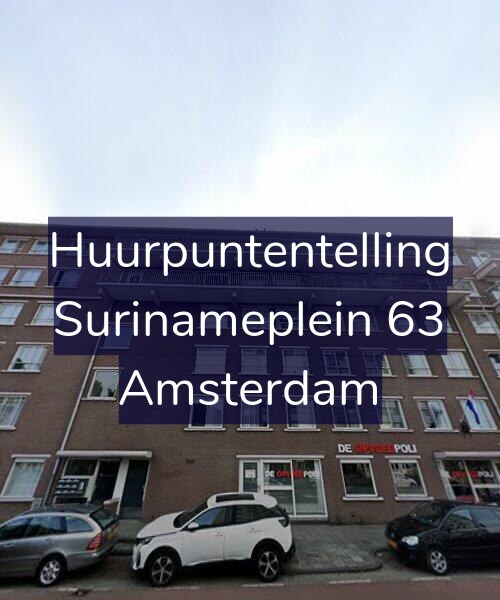 Foto gevel Huurpuntentelling voor Surinameplein 63, Amsterdam