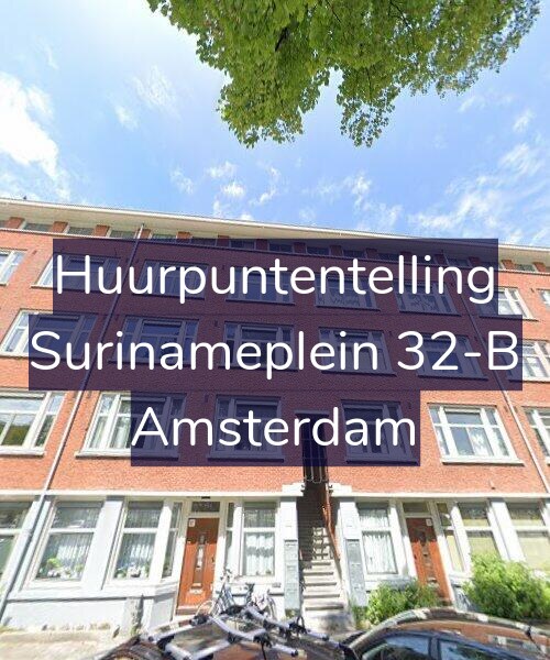 Foto gevel Huurpuntentelling voor Surinameplein 32-B, Amsterdam