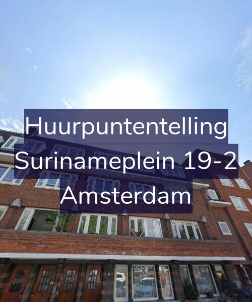 Foto gevel Huurpuntentelling voor Surinameplein 19-2, Amsterdam
