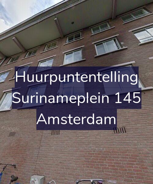 Foto gevel Huurpuntentelling voor Surinameplein 145, Amsterdam