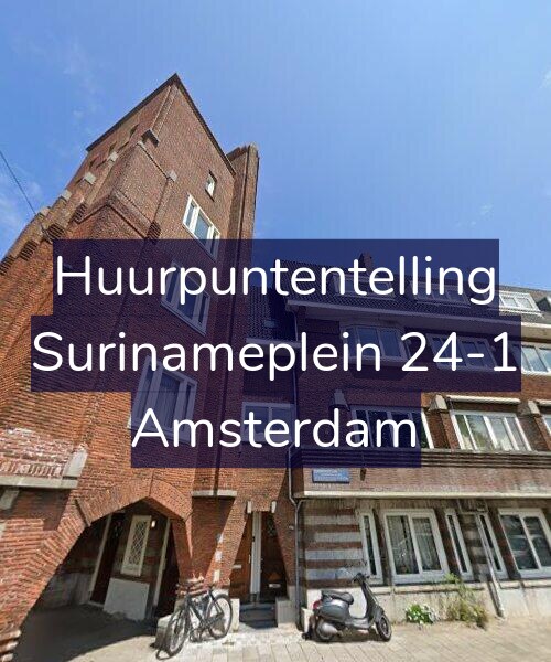 Foto gevel Huurpuntentelling voor Surinameplein 24-1, Amsterdam