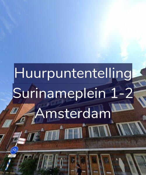 Foto gevel Huurpuntentelling voor Surinameplein 1-2, Amsterdam