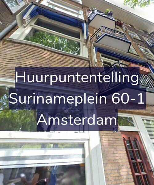 Foto gevel Huurpuntentelling voor Surinameplein 60-1, Amsterdam