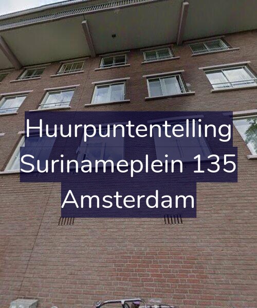 Foto gevel Huurpuntentelling voor Surinameplein 135, Amsterdam