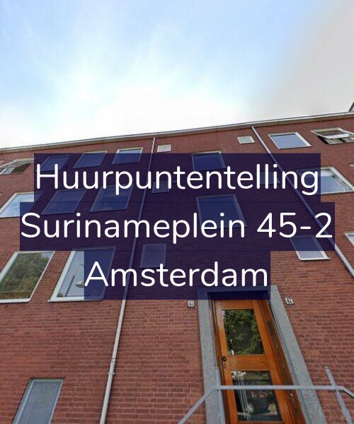 Foto gevel Huurpuntentelling voor Surinameplein 45-2, Amsterdam