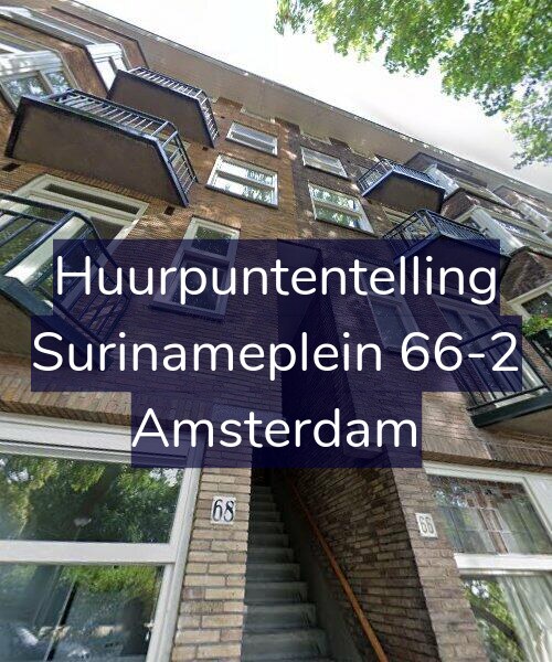 Foto gevel Huurpuntentelling voor Surinameplein 66-2, Amsterdam