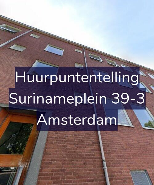 Foto gevel Huurpuntentelling voor Surinameplein 39-3, Amsterdam