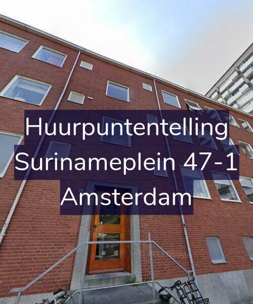 Foto gevel Huurpuntentelling voor Surinameplein 47-1, Amsterdam