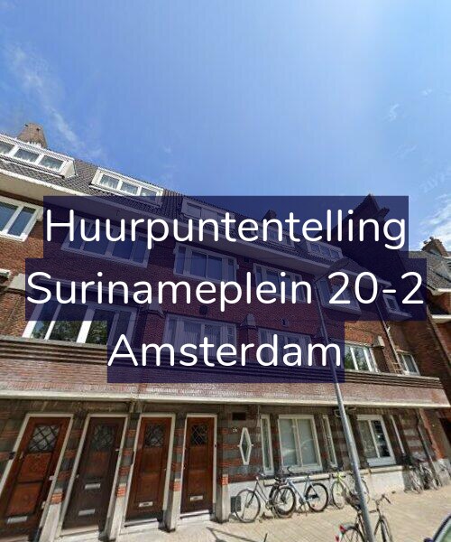 Foto gevel Huurpuntentelling voor Surinameplein 20-2, Amsterdam