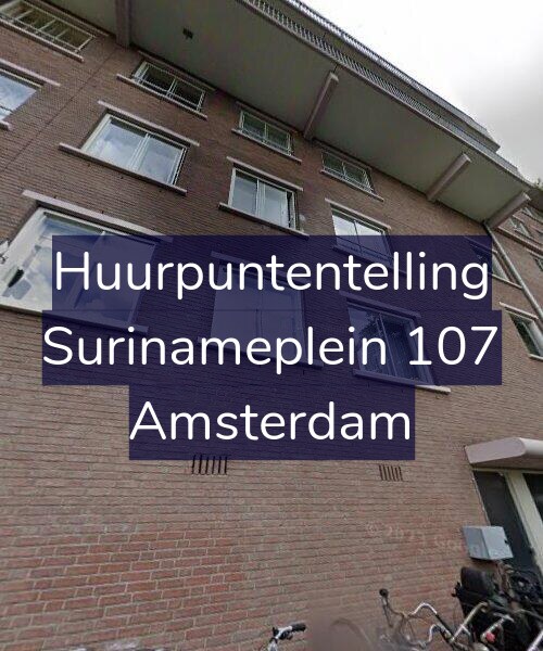Foto gevel Huurpuntentelling voor Surinameplein 107, Amsterdam
