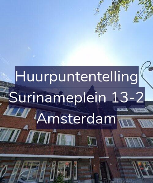 Foto gevel Huurpuntentelling voor Surinameplein 13-2, Amsterdam