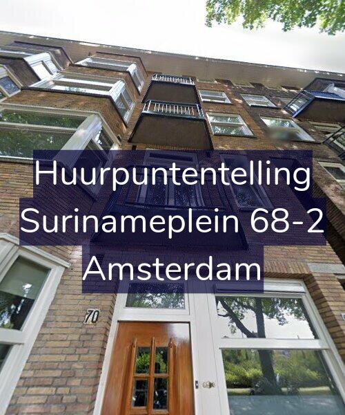 Foto gevel Huurpuntentelling voor Surinameplein 68-2, Amsterdam