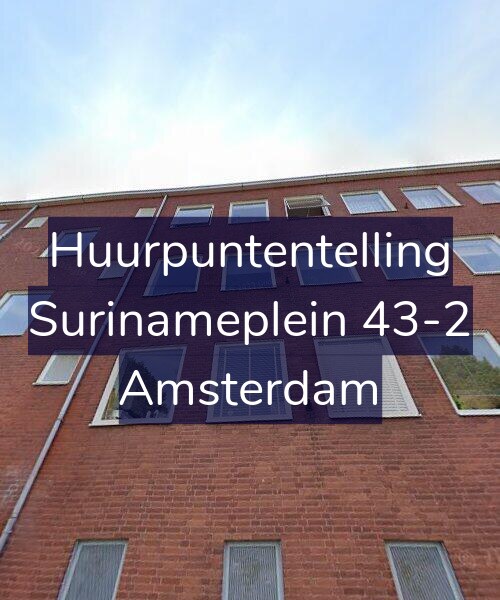 Foto gevel Huurpuntentelling voor Surinameplein 43-2, Amsterdam
