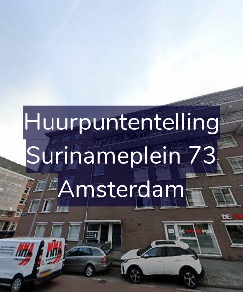 Foto gevel Huurpuntentelling voor Surinameplein 73, Amsterdam
