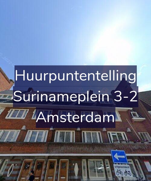 Foto gevel Huurpuntentelling voor Surinameplein 3-2, Amsterdam