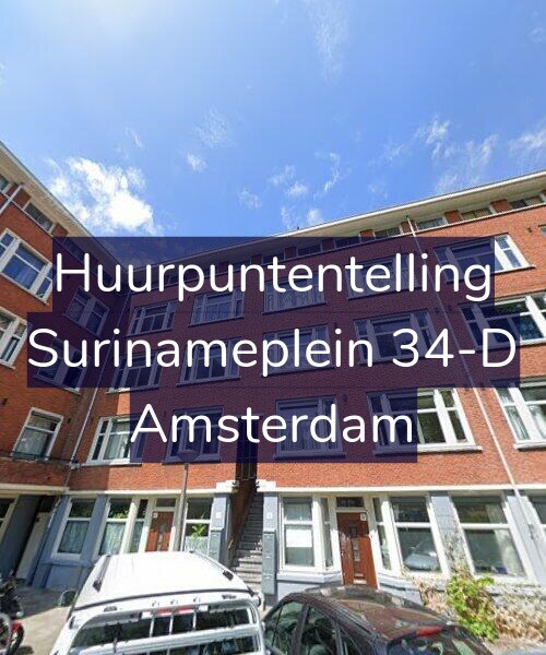 Foto gevel Huurpuntentelling voor Surinameplein 34-D, Amsterdam
