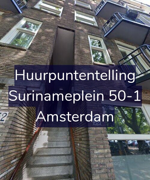 Foto gevel Huurpuntentelling voor Surinameplein 50-1, Amsterdam