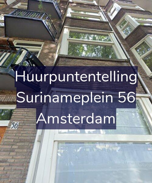 Foto gevel Huurpuntentelling voor Surinameplein 56, Amsterdam