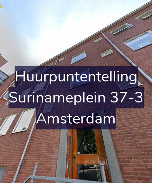 Foto gevel Huurpuntentelling voor Surinameplein 37-3, Amsterdam