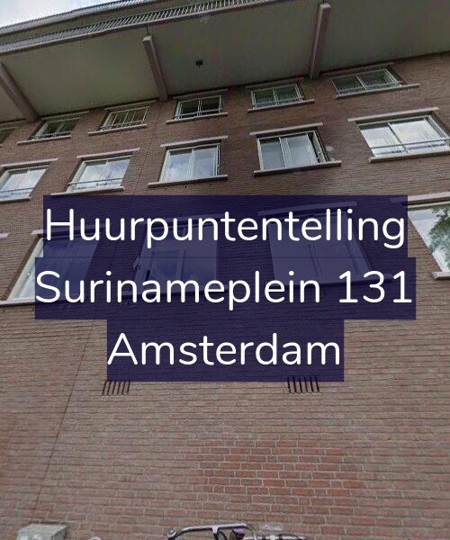 Foto gevel Huurpuntentelling voor Surinameplein 131, Amsterdam
