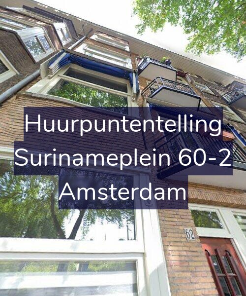 Foto gevel Huurpuntentelling voor Surinameplein 60-2, Amsterdam
