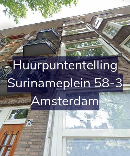 Foto gevel Huurpuntentelling voor Surinameplein 58-3, Amsterdam