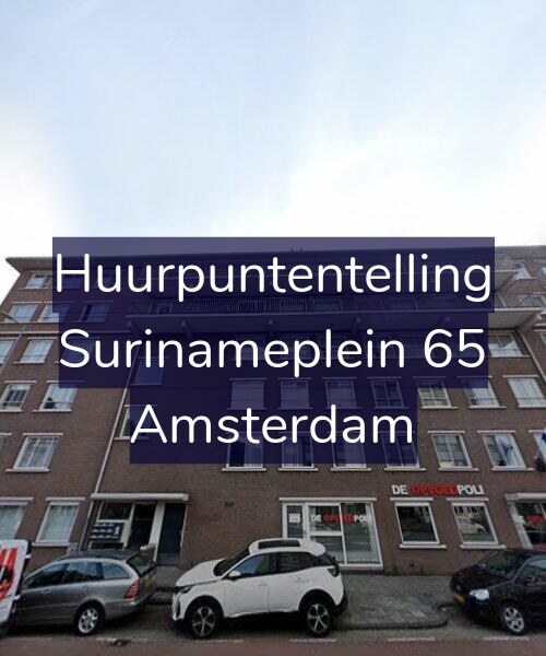 Foto gevel Huurpuntentelling voor Surinameplein 65, Amsterdam