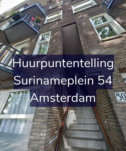 Foto gevel Huurpuntentelling voor Surinameplein 54, Amsterdam