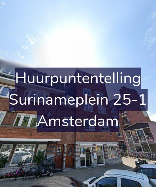 Foto gevel Huurpuntentelling voor Surinameplein 25-1, Amsterdam