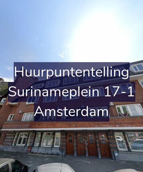 Foto gevel Huurpuntentelling voor Surinameplein 17-1, Amsterdam