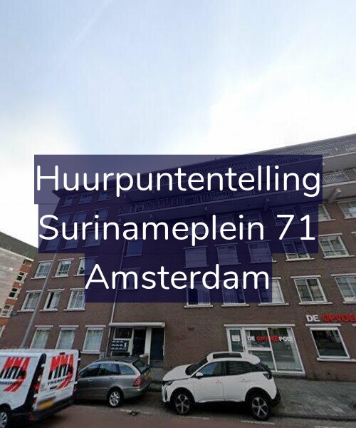 Foto gevel Huurpuntentelling voor Surinameplein 71, Amsterdam
