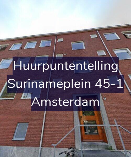 Foto gevel Huurpuntentelling voor Surinameplein 45-1, Amsterdam